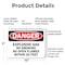 Signmission Explosive Gas No Smoking or Open Flames Within 20 Feet Danger Sign, Plastic, 10in x 7in, 2PK OS-2PACK-DS-P-710-L-19349 - alternate 5